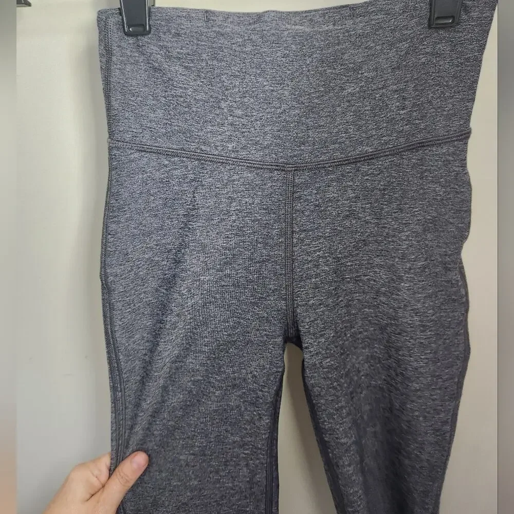 Women's Lululemon Gray Tied To It Leggings Sz 2